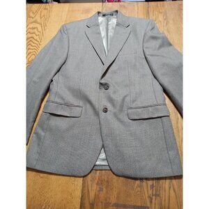 CHAPS Mens Blazer 40R BROWN BLACK Preowned Coat Jacket Sport ? Used Formal